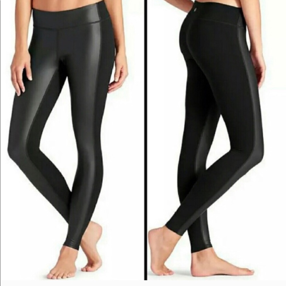Athleta pleather leggings